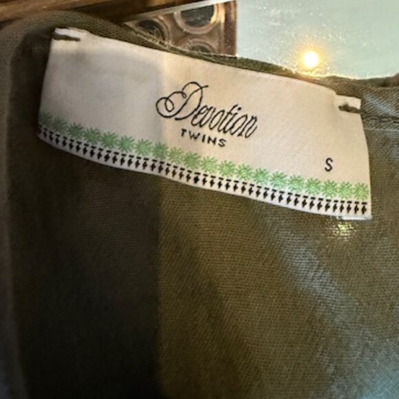 Pre-Loved Devotion Twins Khaki Baby Doll Sun Dress - Women's S - Picture 5 of 6